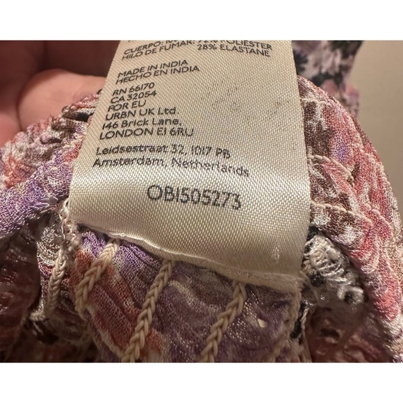 Free People Back On Top Smocked Crop Top In Soft Combo‎ NWT Size Medium - Picture 4 of 10